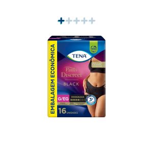 FPPM1 TENA PANTS DISCREET BLACK ECONOMICO G/EG 16-0