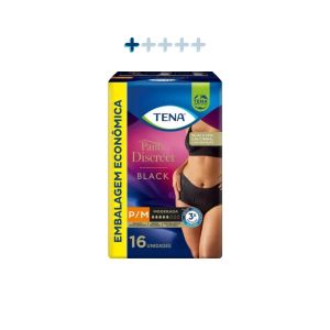 FPPM1 TENA PANTS DISCREET BLACK ECONOMICO P/M 16-0