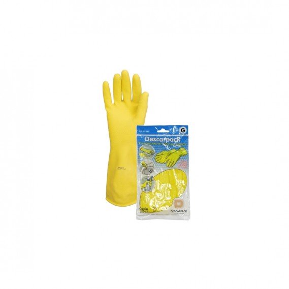 DPLL LUVA DE LATEX AMARELA PARA LIMPEZA DESCARPACK G 2