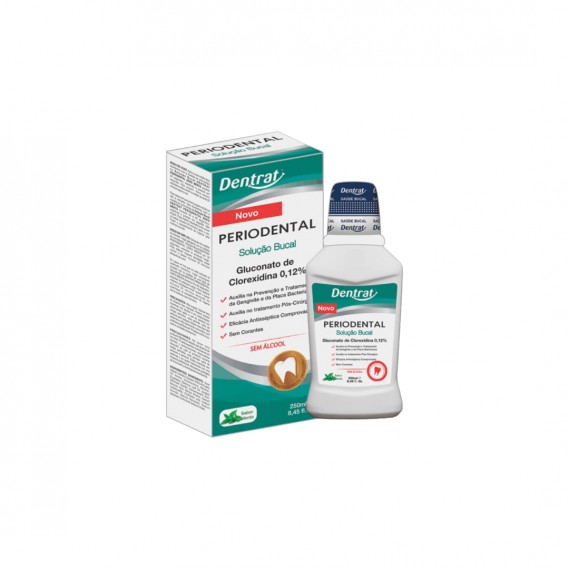 HBSA DENTRAT PERIODENTAL SOLUÇAO BUCAL S/ ALCOOL 250ML U 1
