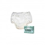 FPCP CALÇA PLASTICA SENIOR COM BOTAO BRANCA P 1